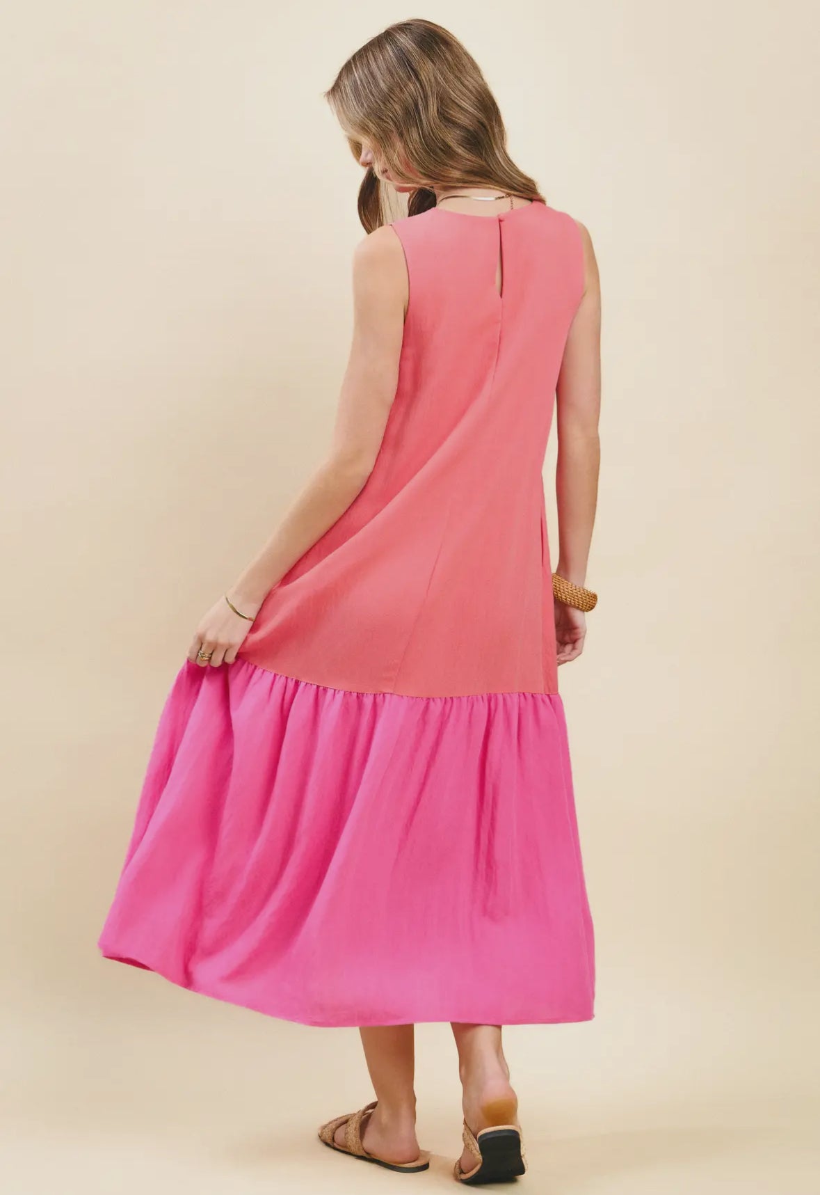 The Isla Drop Waist Midi Dress