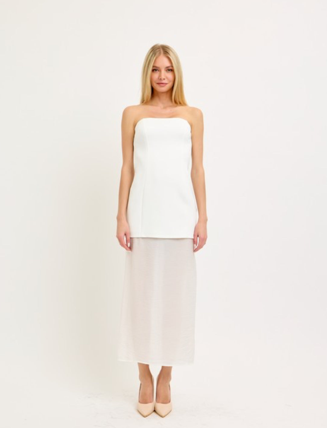 Contrast Maxi Dress
