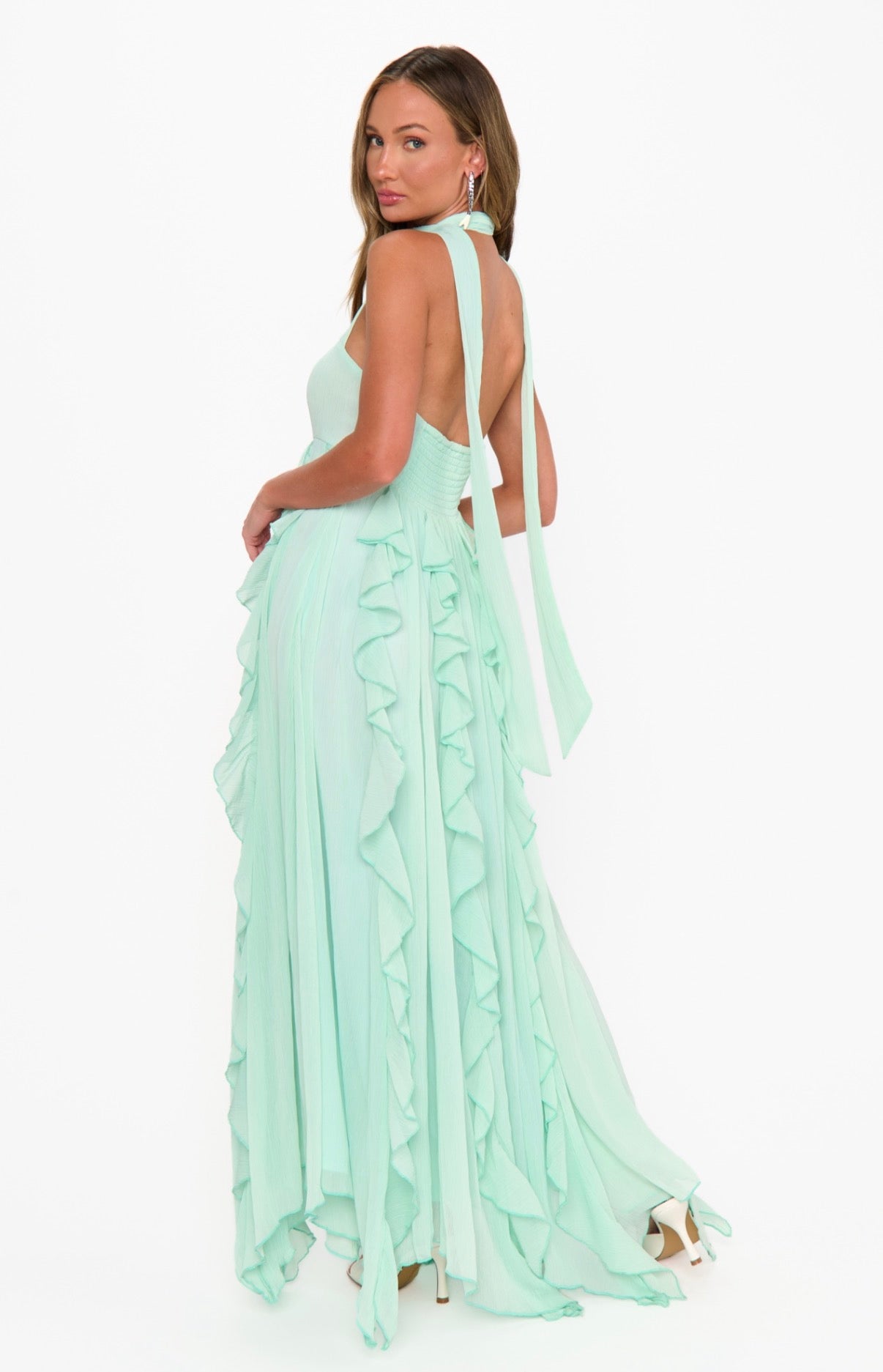 Gemma Ruffle Maxi Dress