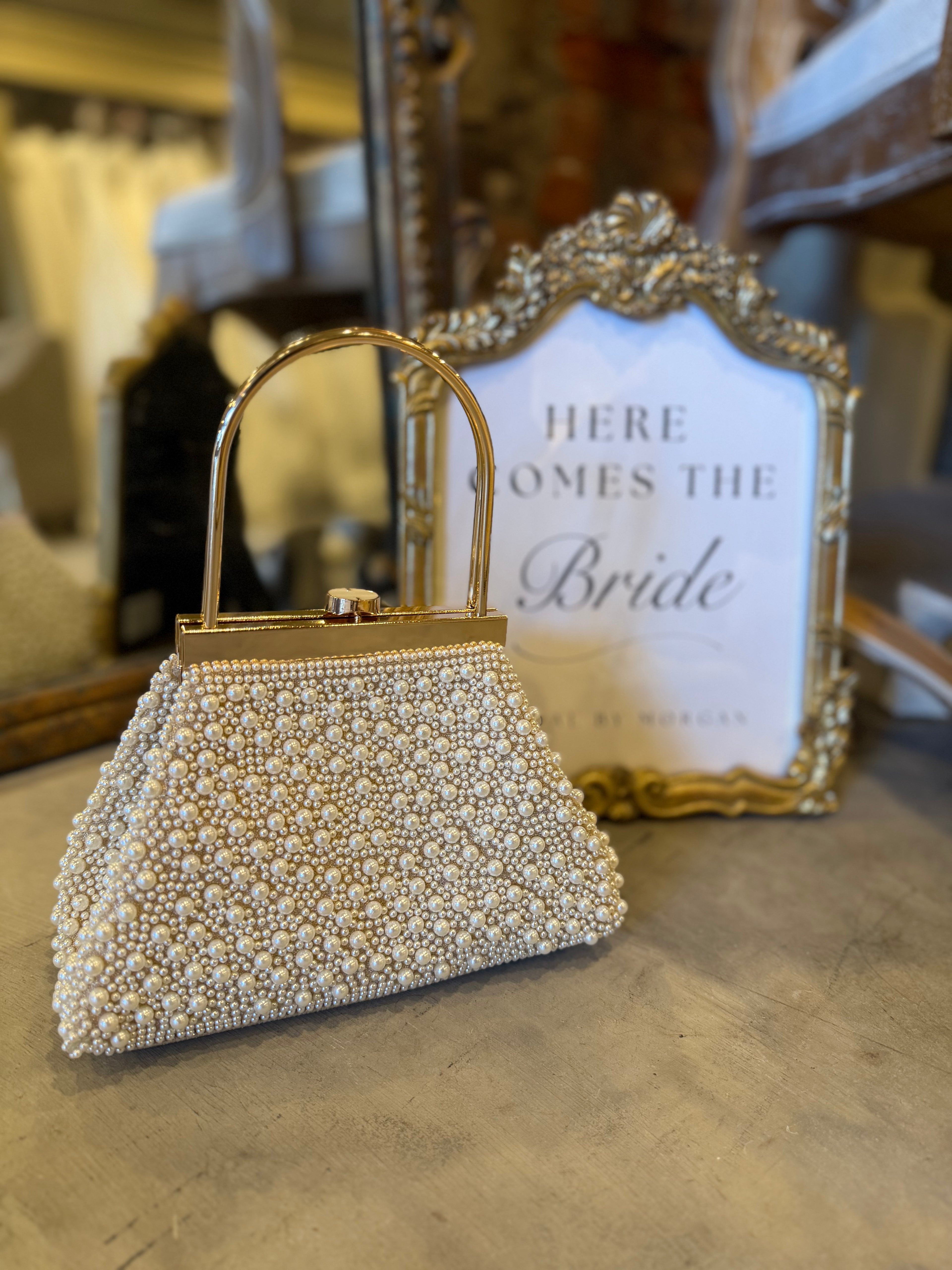 Pearl Studded Handbag