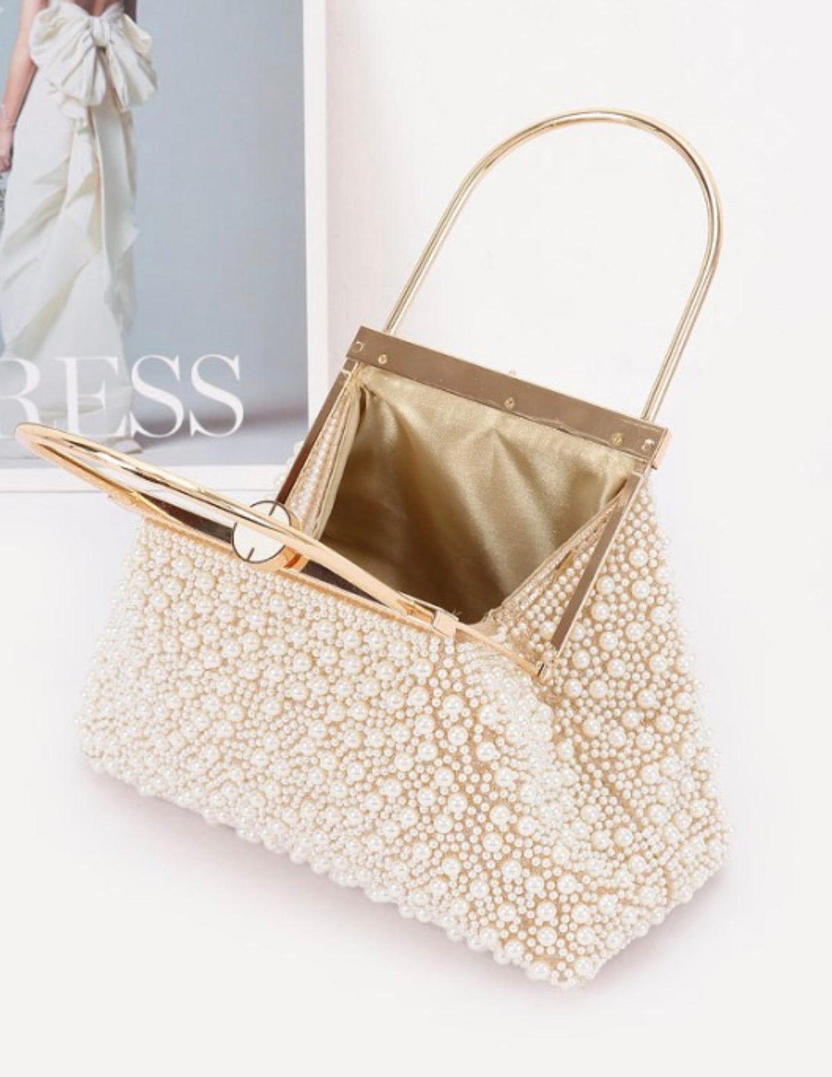 Pearl Studded Handbag