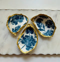 Small Hand painted Oyster Shell Ring Dish