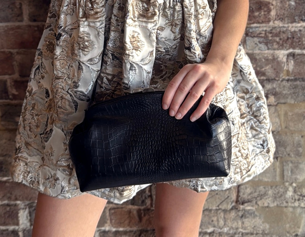 Danni Genuine Leather Clutch