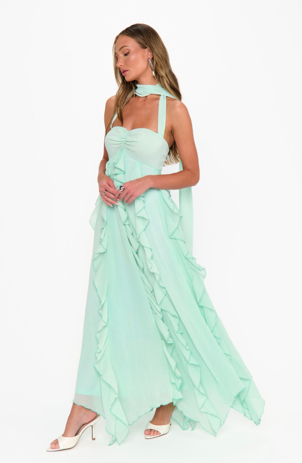Gemma Ruffle Maxi Dress