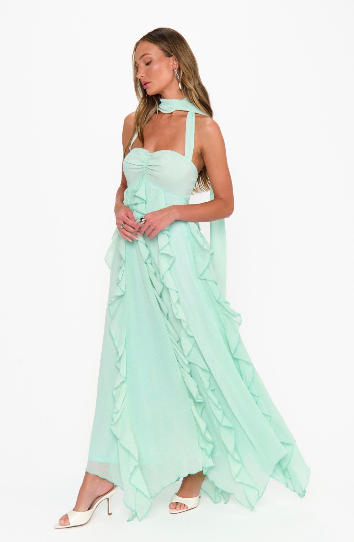 Gemma Ruffle Maxi Dress