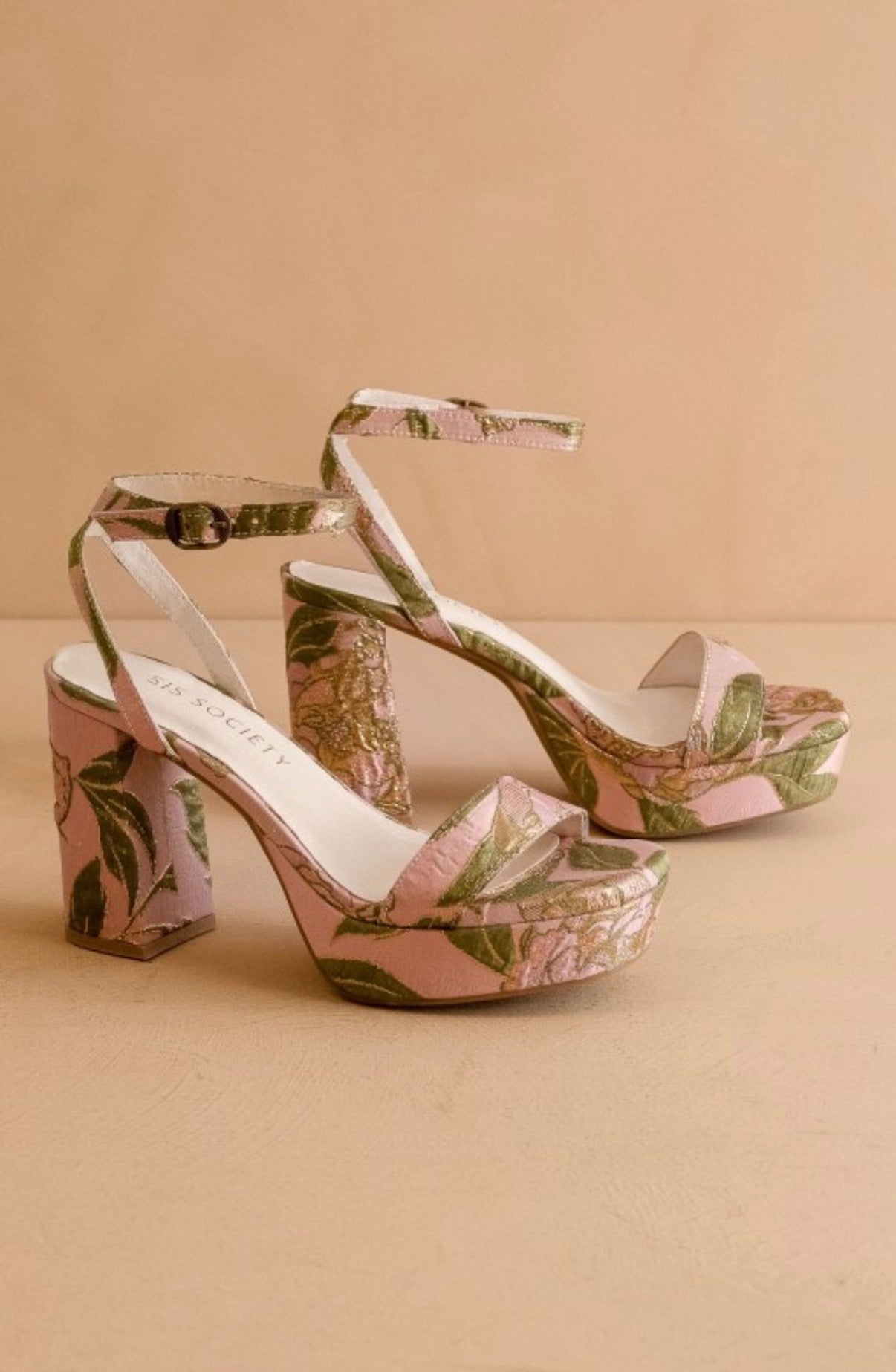 The Olympia - Raffia Platform Heel