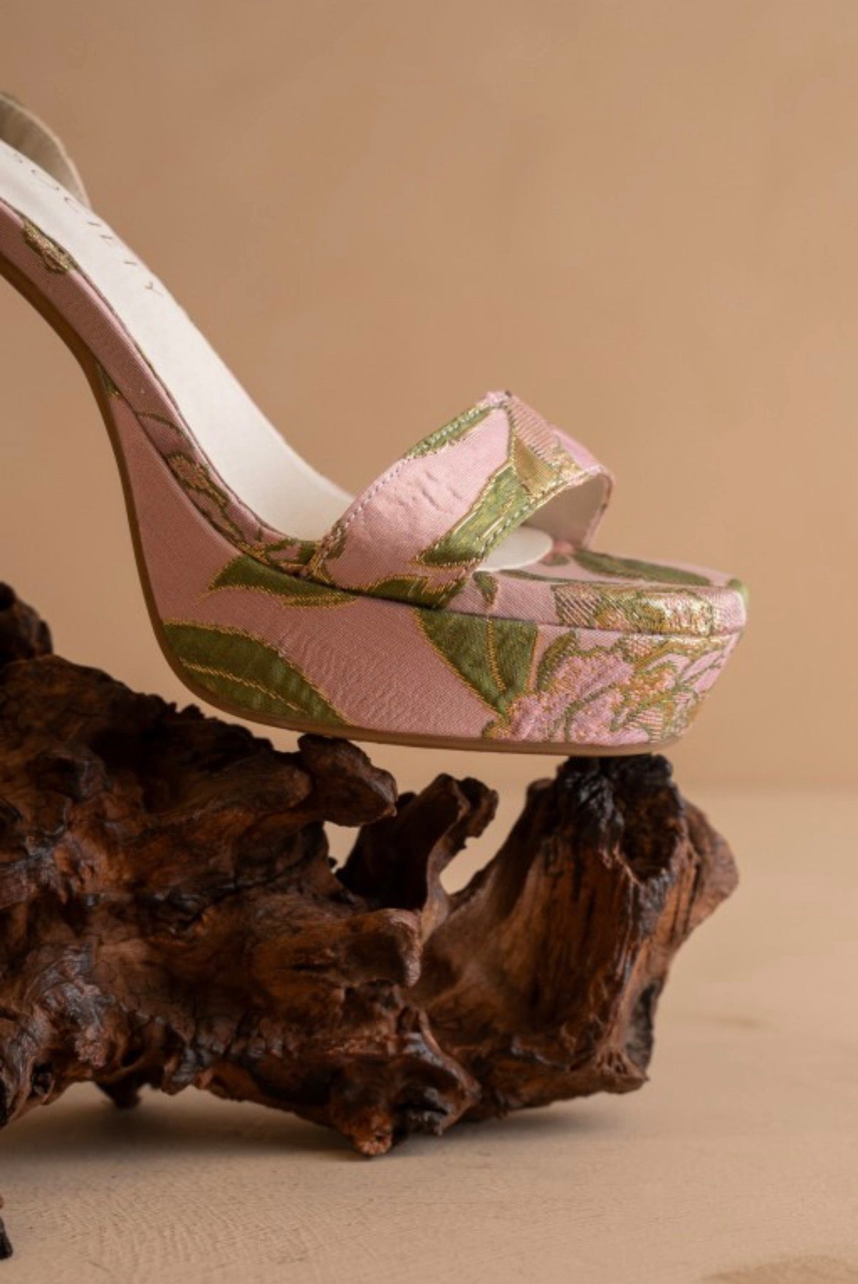 The Olympia - Raffia Platform Heel