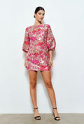 Luxe Floral Puff Sleeve Mini