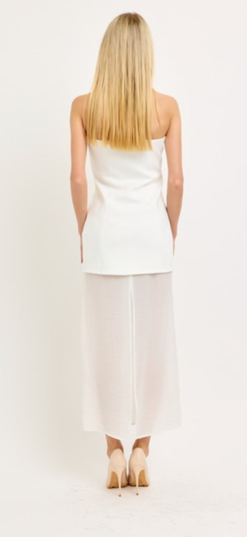 Contrast Maxi Dress