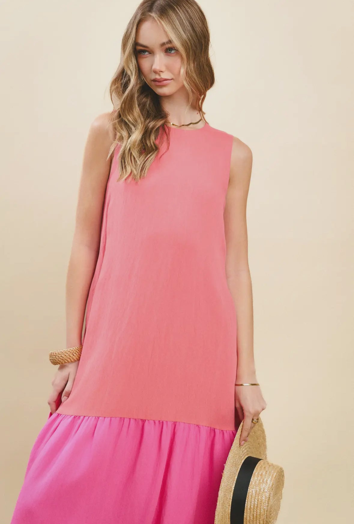 The Isla Drop Waist Midi Dress
