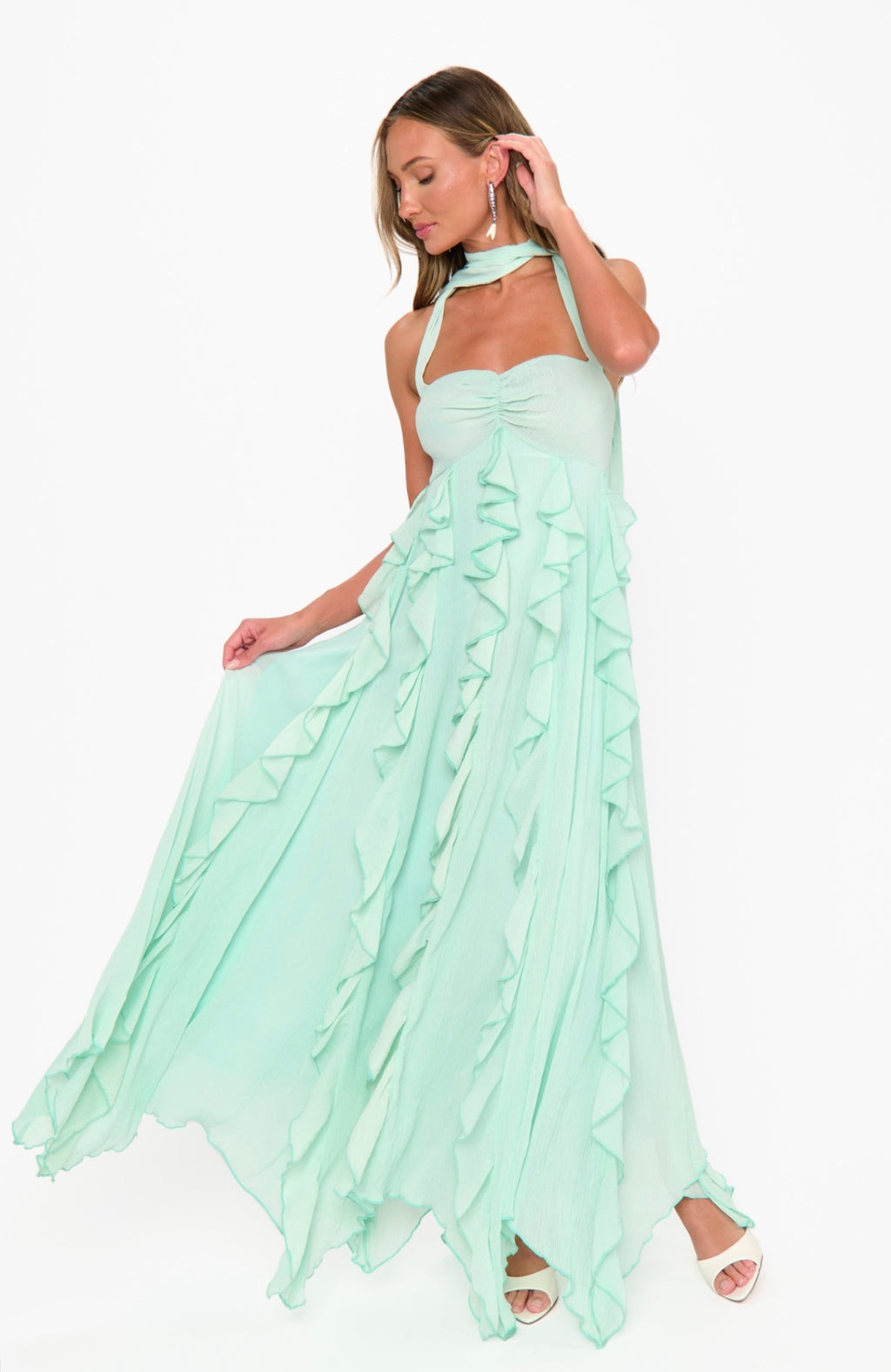 Gemma Ruffle Maxi Dress