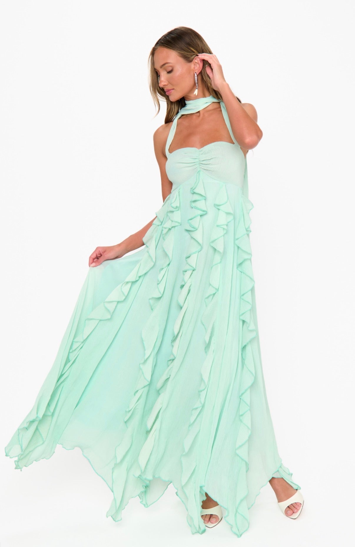 Gemma Ruffle Maxi Dress