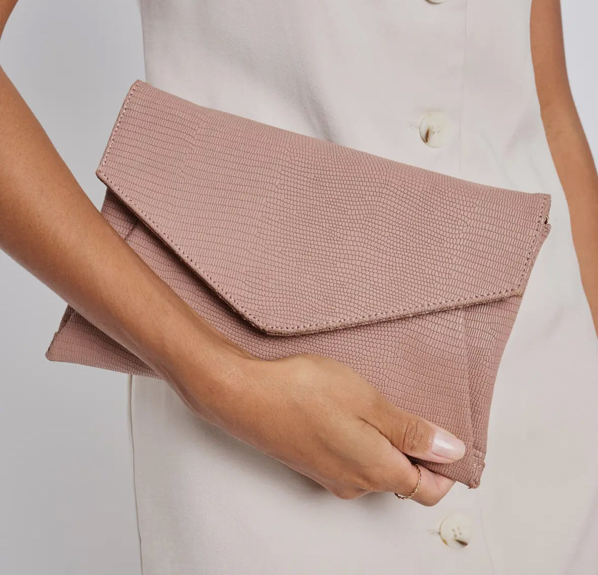 Cara Genuine Leather Clutch