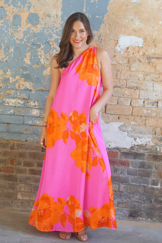 Glena Floral Printed Maxi