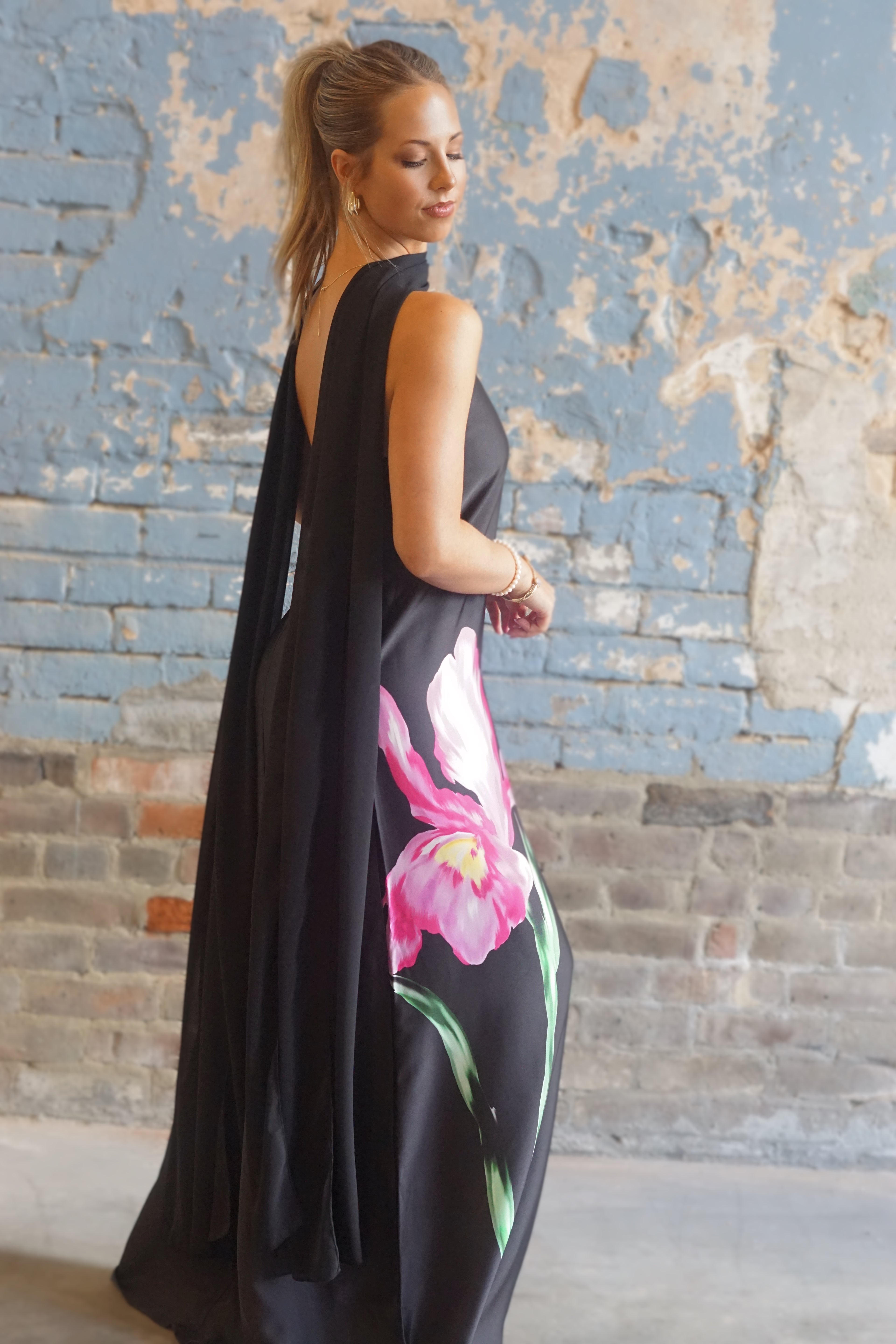 Renee Maxi Scarf Gown