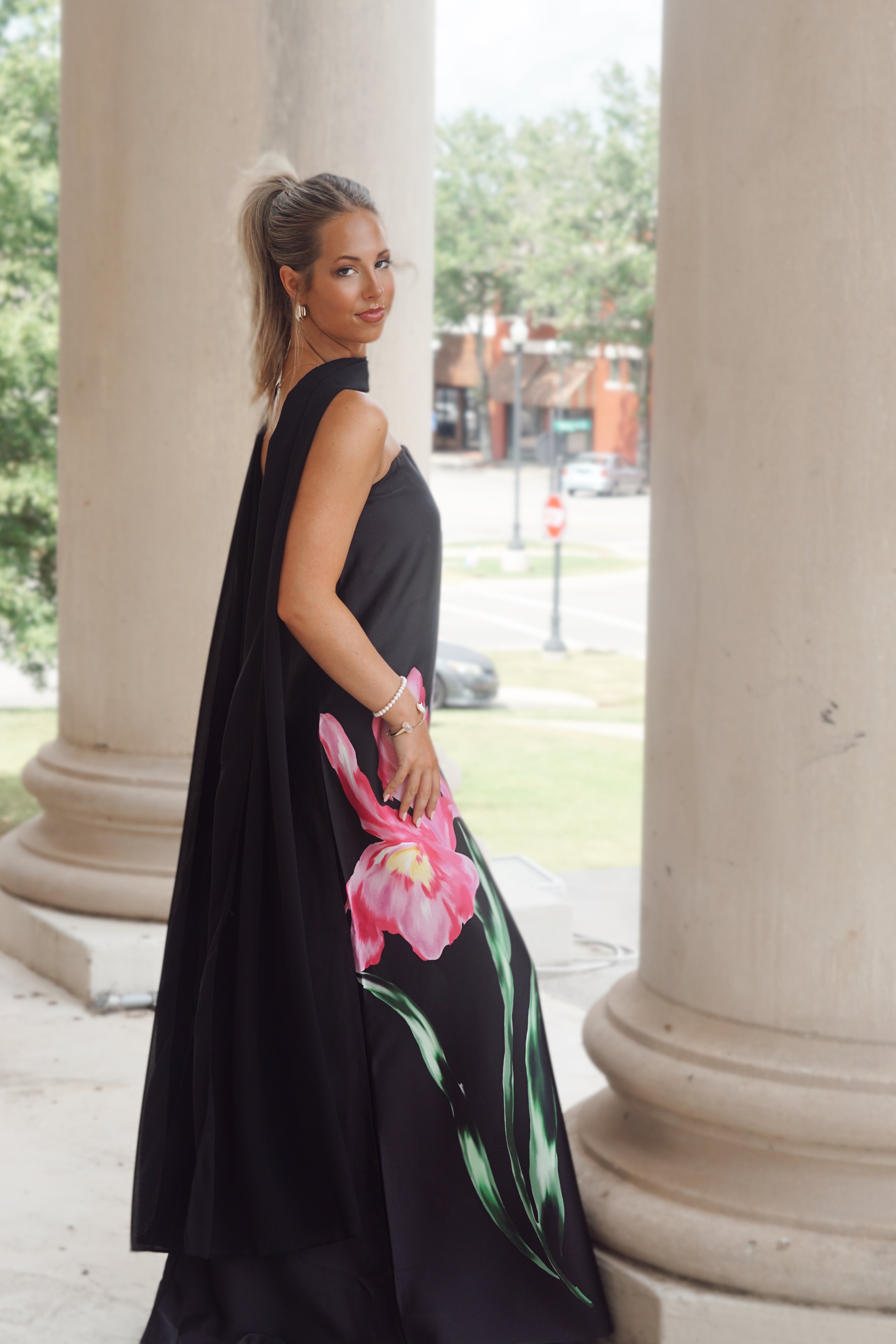 Renee Maxi Scarf Gown