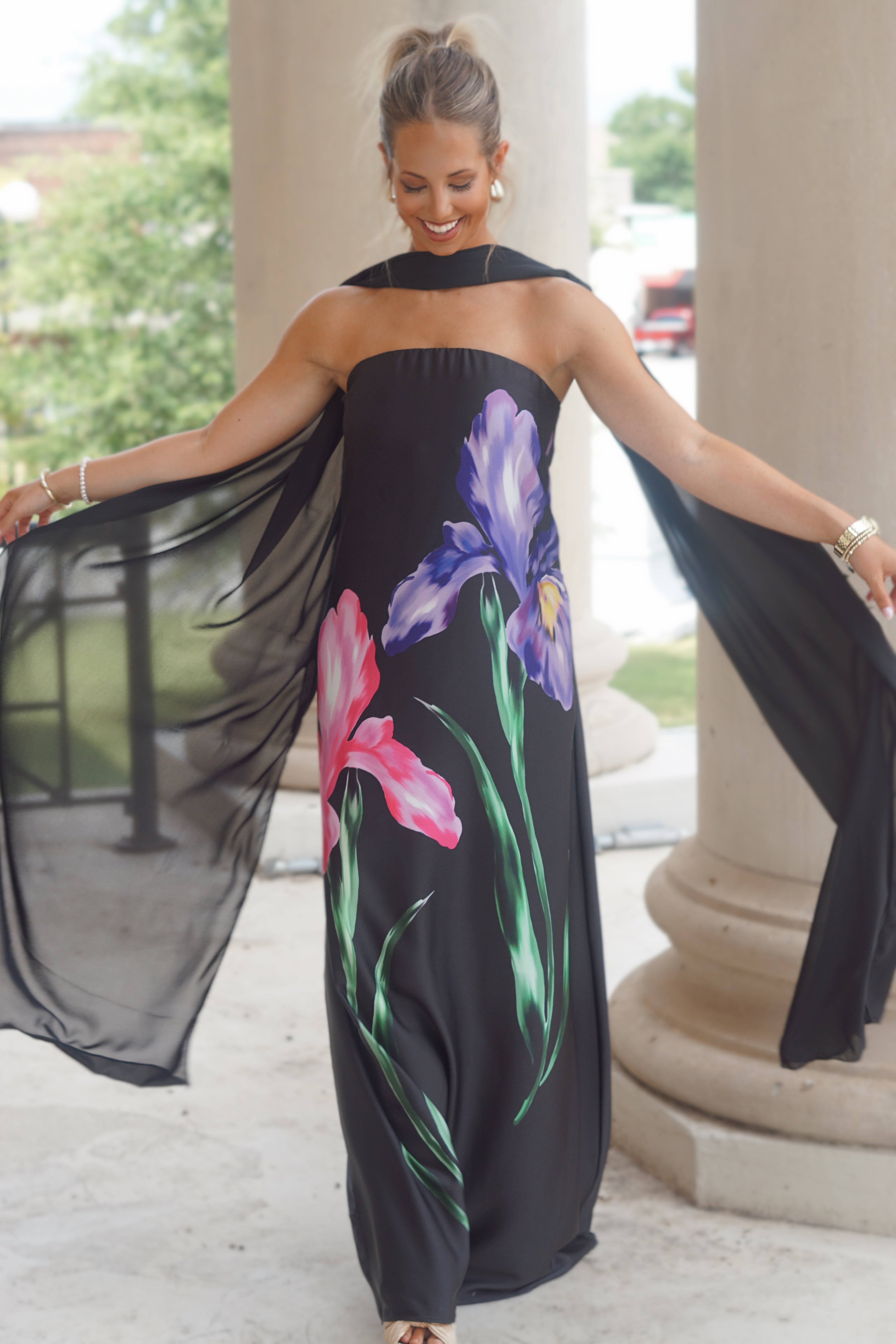 Renee Maxi Scarf Gown