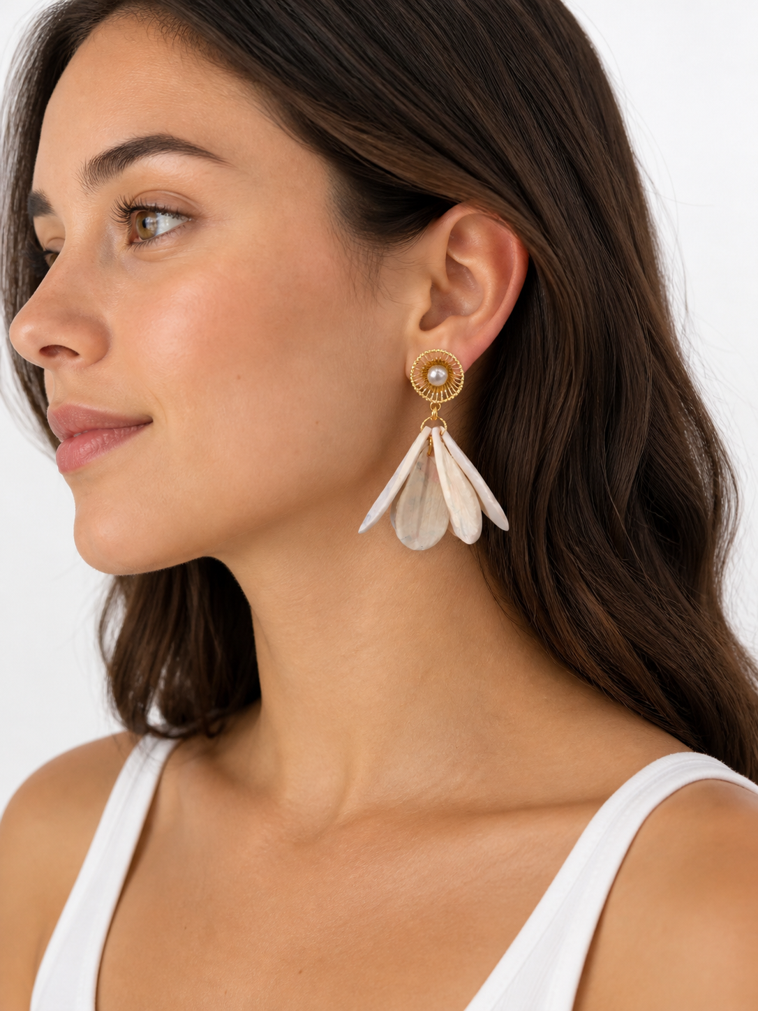 Watercolor Pastel Statement Earrings